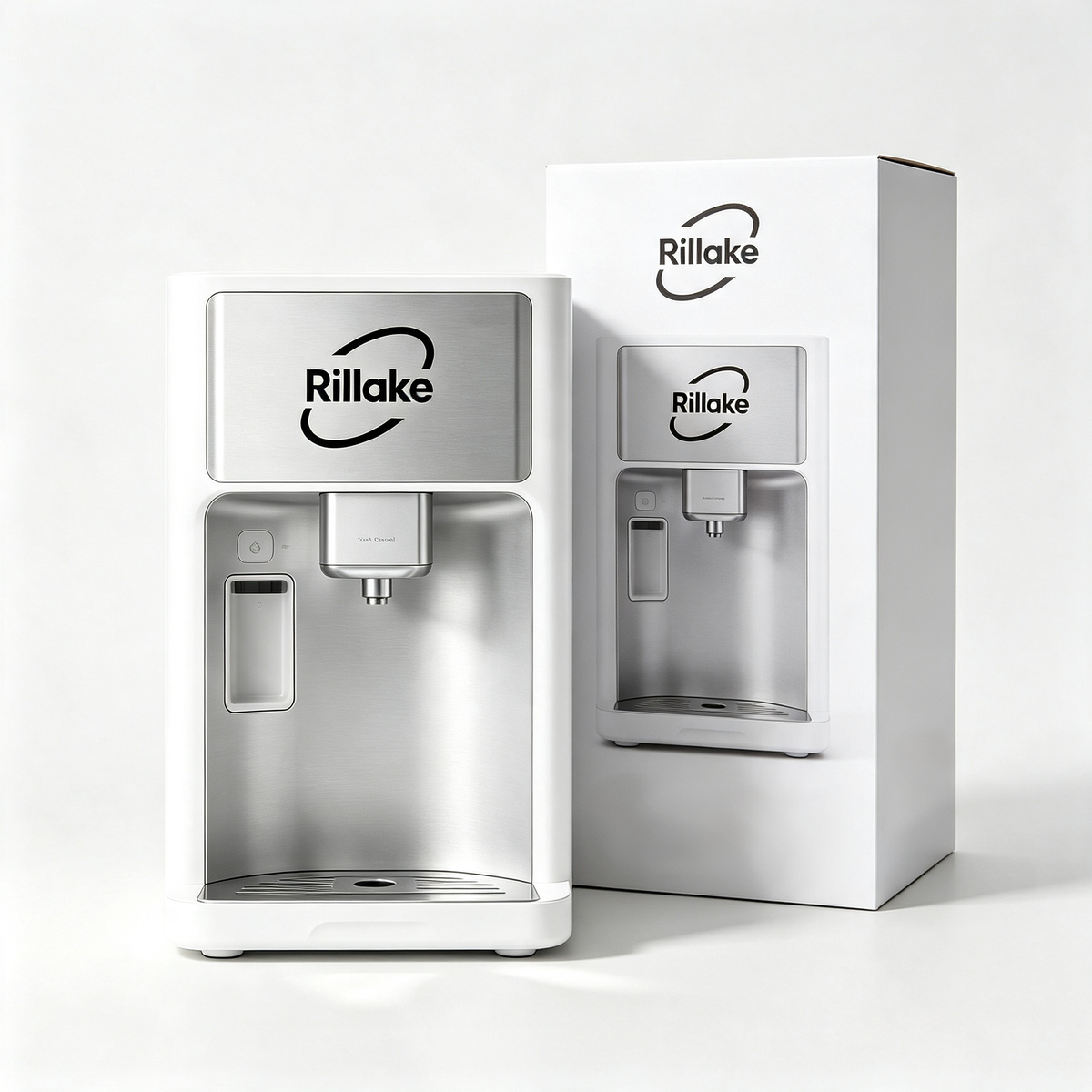 Rillake Countertop Drinking Fountain, Quick‑Dispense Water Dispenser, Splash‑Proof Desktop Water Machine, Easy‑to‑Clean Stainless‑Steel Inner Tank for Home, Office & Dorm Use