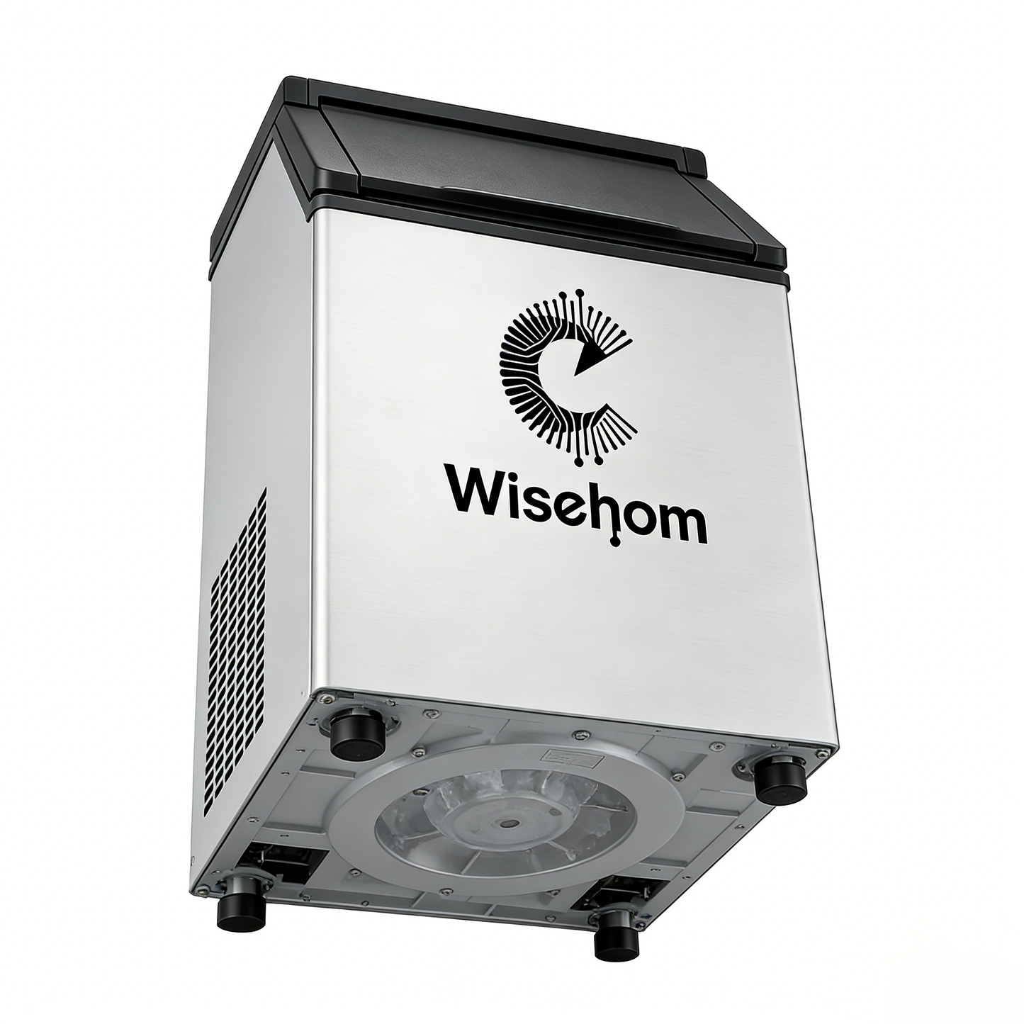 C Wisehom Commercial & Residential Stainless Steel Ice Maker, Automatic Fast Ice Making Machine, High Capacity Under Counter Ice Machine for Bar, Home, Restaurant