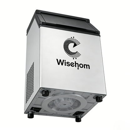 C Wisehom Commercial & Residential Stainless Steel Ice Maker, Automatic Fast Ice Making Machine, High Capacity Under Counter Ice Machine for Bar, Home, Restaurant