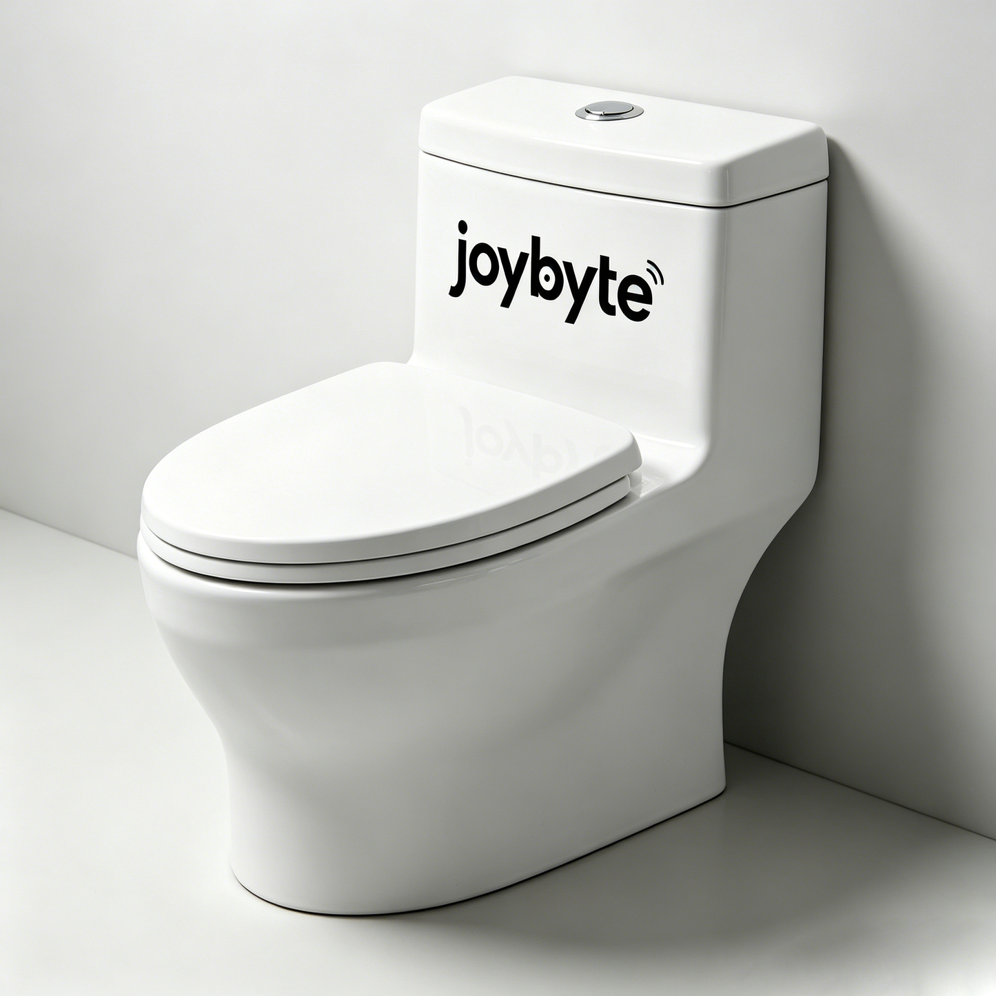 joybyte One-Piece Toilet Bowl, Elongated Comfort Height, High-Efficiency Dual Flush, Soft Close Seat, White Vitreous China for Bathroom