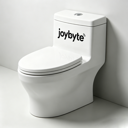 joybyte One-Piece Toilet Bowl, Elongated Comfort Height, High-Efficiency Dual Flush, Soft Close Seat, White Vitreous China for Bathroom