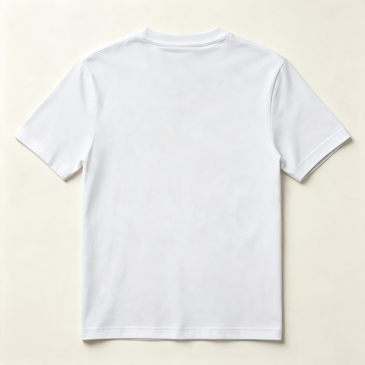 Orestnoe Unisex Classic Crew Neck Short‑Sleeve T‑Shirt, Soft Cotton Casual Plain White Everyday Tee