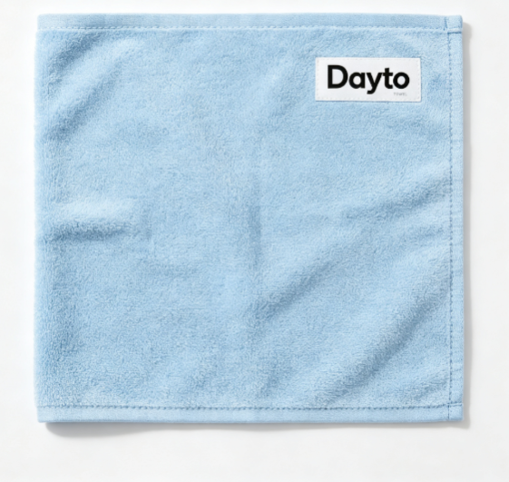 Dayto Soft Plush Face Towel, Quick Dry Absorbent Towel for Bathroom, Travel, Gym, Daily Home Use, Light Blue Multipurpose Hand Towel