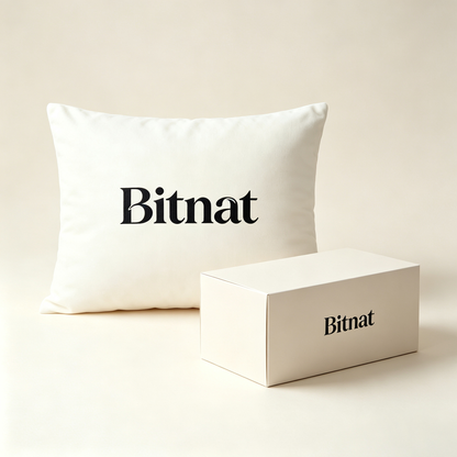 Bitnat Decorative Throw Pillow with Insert, Soft Linen Square Accent Pillow for Sofa Couch Bed Home Decor, Comes with Premium Gift Box Packaged