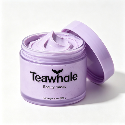 Teawhale Hydrating Purple Beauty Mask Deep Clean Pore Moisturizing Facial Mask For All Skin Types Soft Cream Mask