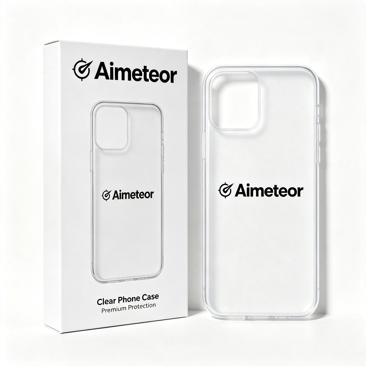 Aimeteor Crystal‑Clear Phone Case, Flexible Shockproof Protective Case, Slim Fit Anti‑Scratch Transparent Cell Phone Cover