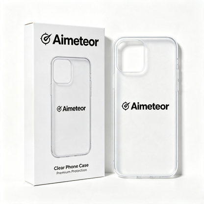 Aimeteor Crystal‑Clear Phone Case, Flexible Shockproof Protective Case, Slim Fit Anti‑Scratch Transparent Cell Phone Cover