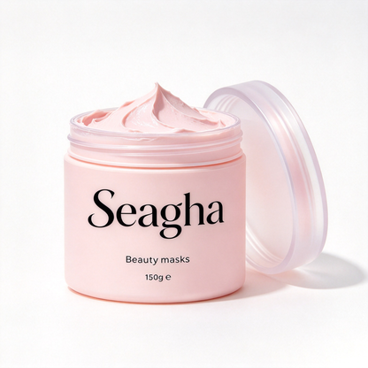 Seagha Beauty Mask, Skin Brightening & Refreshing Facial Mask, Soft Cream Mask for At-Home Facial Treatment 150g
