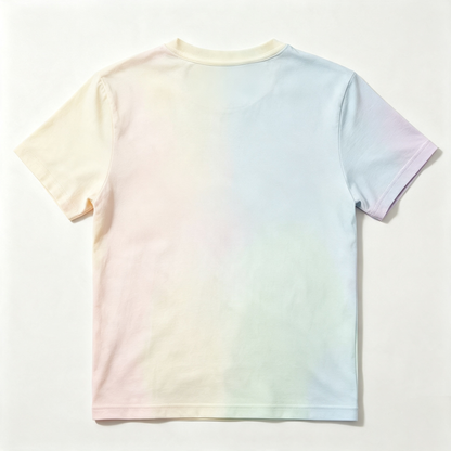 crickethe Soft Pastel Tie‑Dye Gradient Crew Neck T‑Shirt, Casual Short‑Sleeve Tee for Summer Daily Holiday Outfits
