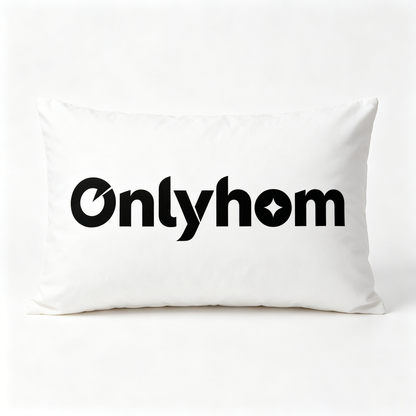 Onlyhom Decorative Lumbar Throw Pillow, Rectangle Soft Solid White Cushion, Modern Minimalist Rectangular Pillow for Sofa Couch Bed Home Decor