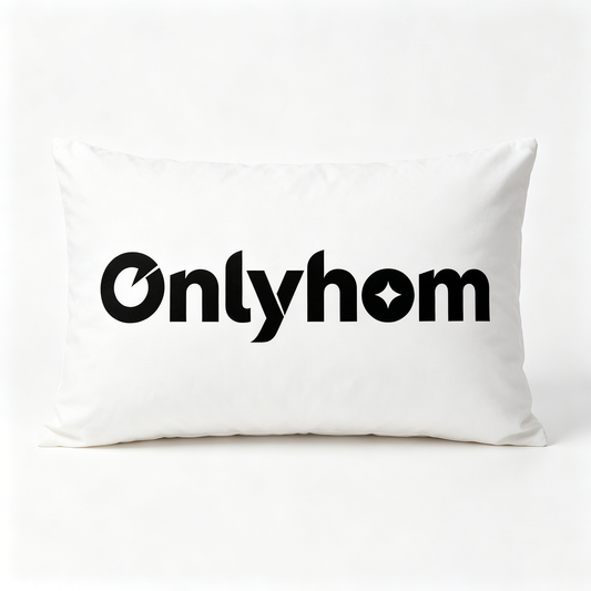 Onlyhom Decorative Lumbar Throw Pillow, Rectangle Soft Solid White Cushion, Modern Minimalist Rectangular Pillow for Sofa Couch Bed Home Decor