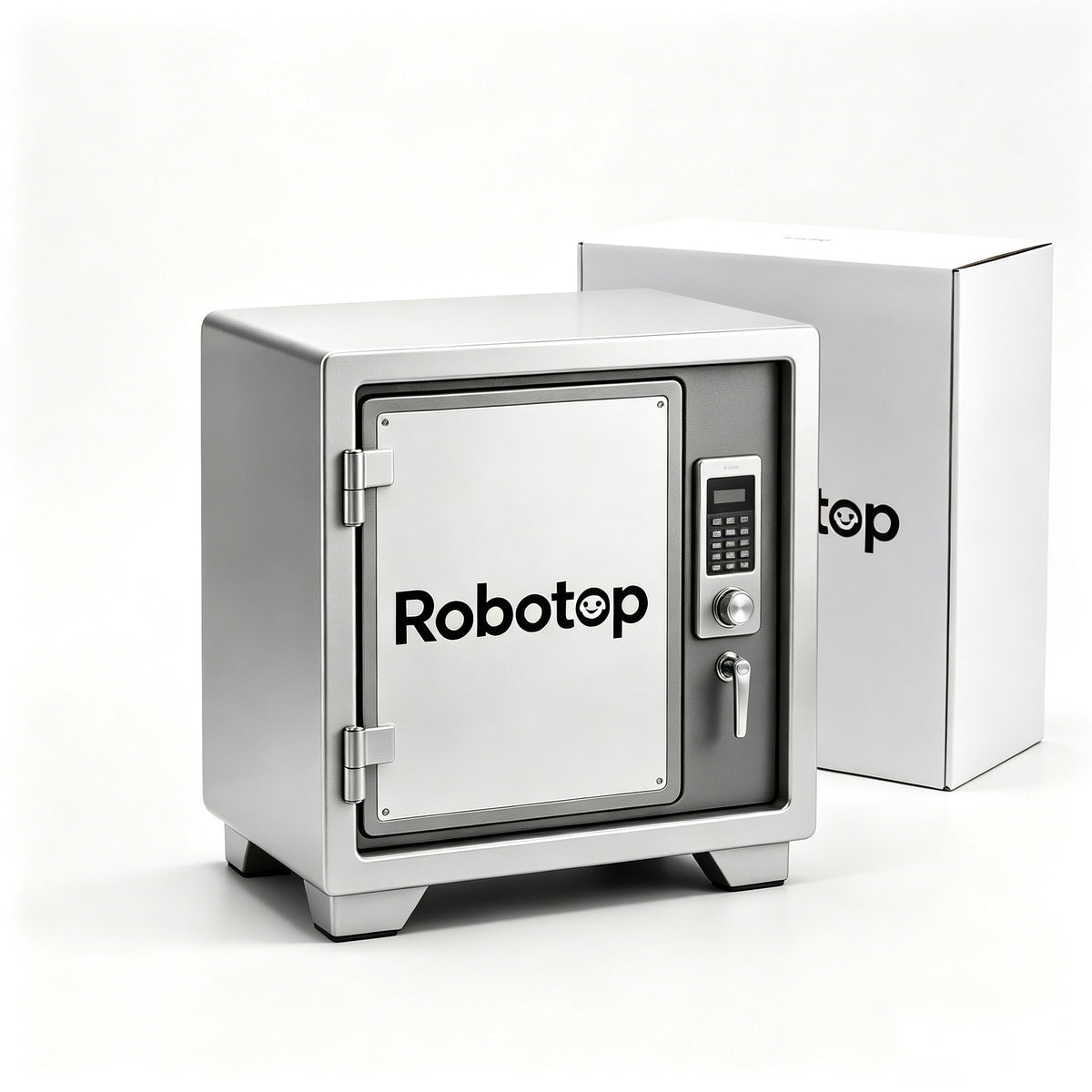 Robotop Electronic Safe Box, Heavy-Duty Steel Safe with Digital Keypad for Valuables Storage