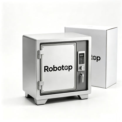 Robotop Electronic Safe Box, Heavy-Duty Steel Safe with Digital Keypad for Valuables Storage