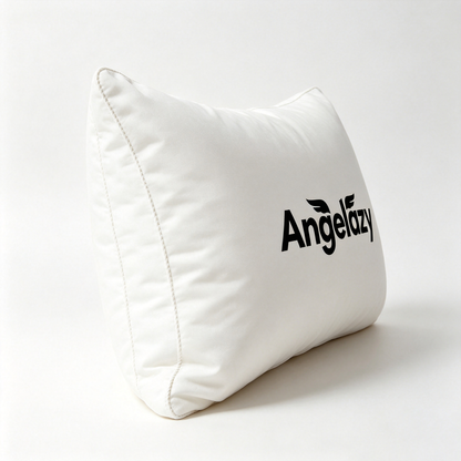 Angelazy Soft Fluffy Bed Sleep Pillow, Vacuum Compressed Breathable Support Pillow, Cooling Skin-Friendly Rectangle Pillow for Bedroom Hotel Home Rest