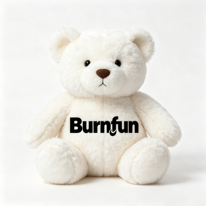 Burnfun White Teddy Bear Stuffed Animal Plush Toy, Ultra Soft Fluffy Plush Bear, Huggable Cuddly Bear Gift for Kids Girls Boys Birthday Valentine Home Decor