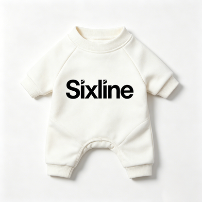 Sixline Soft Cotton Dog Jumpsuit Sweatshirt, Breathable Stretchy Pet Onesie Outfit, Comfortable Daily Wear Puppy Clothes for Small Medium Dogs