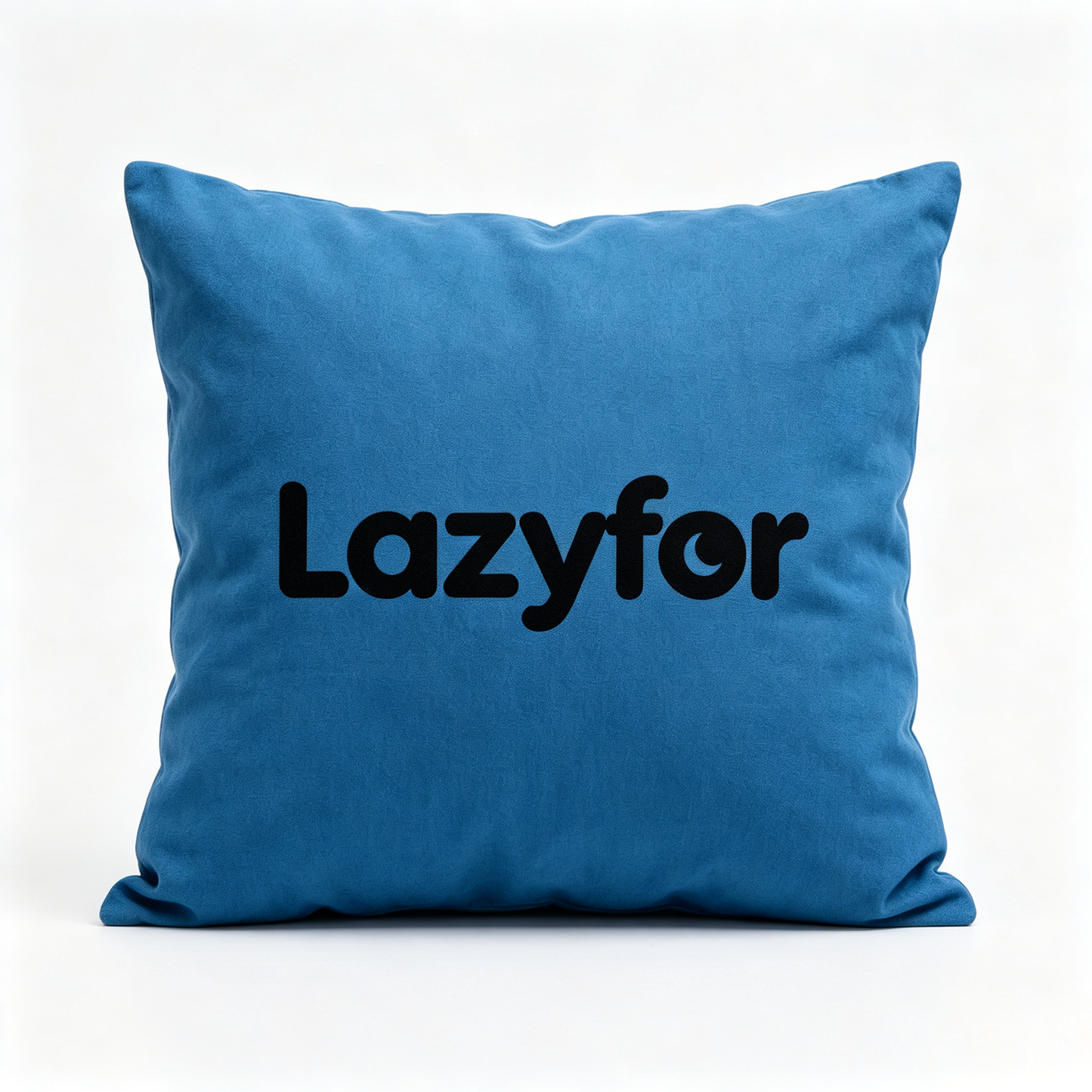Lazyfor Soft Square Decorative Throw Pillow, Cozy Solid Blue Accent Pillow Insert Included, Comfort Plush Couch Cushion for Sofa Bed Car Office Home Decor, Premium Gift Box Packaged Decor Pillow