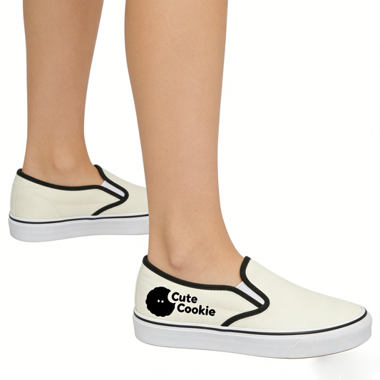 【Cute Cookie Shoes】—— Casual & Playful Slip-On Sneakers