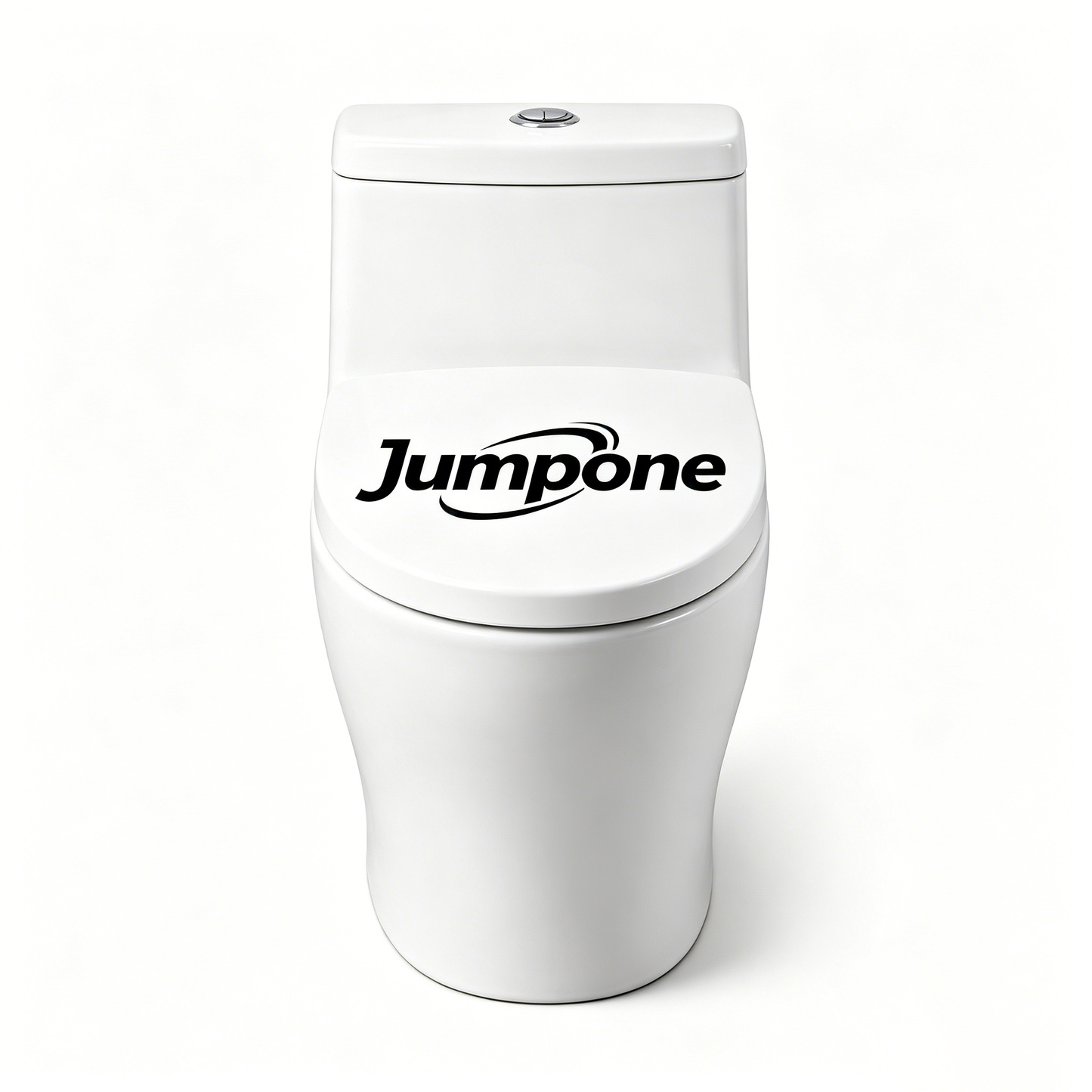 Jumpone One-Piece Toilet, High Efficiency Dual Flush, Soft-Close Seat, Modern Elongated Bowl, White Ceramic Bathroom Toilet