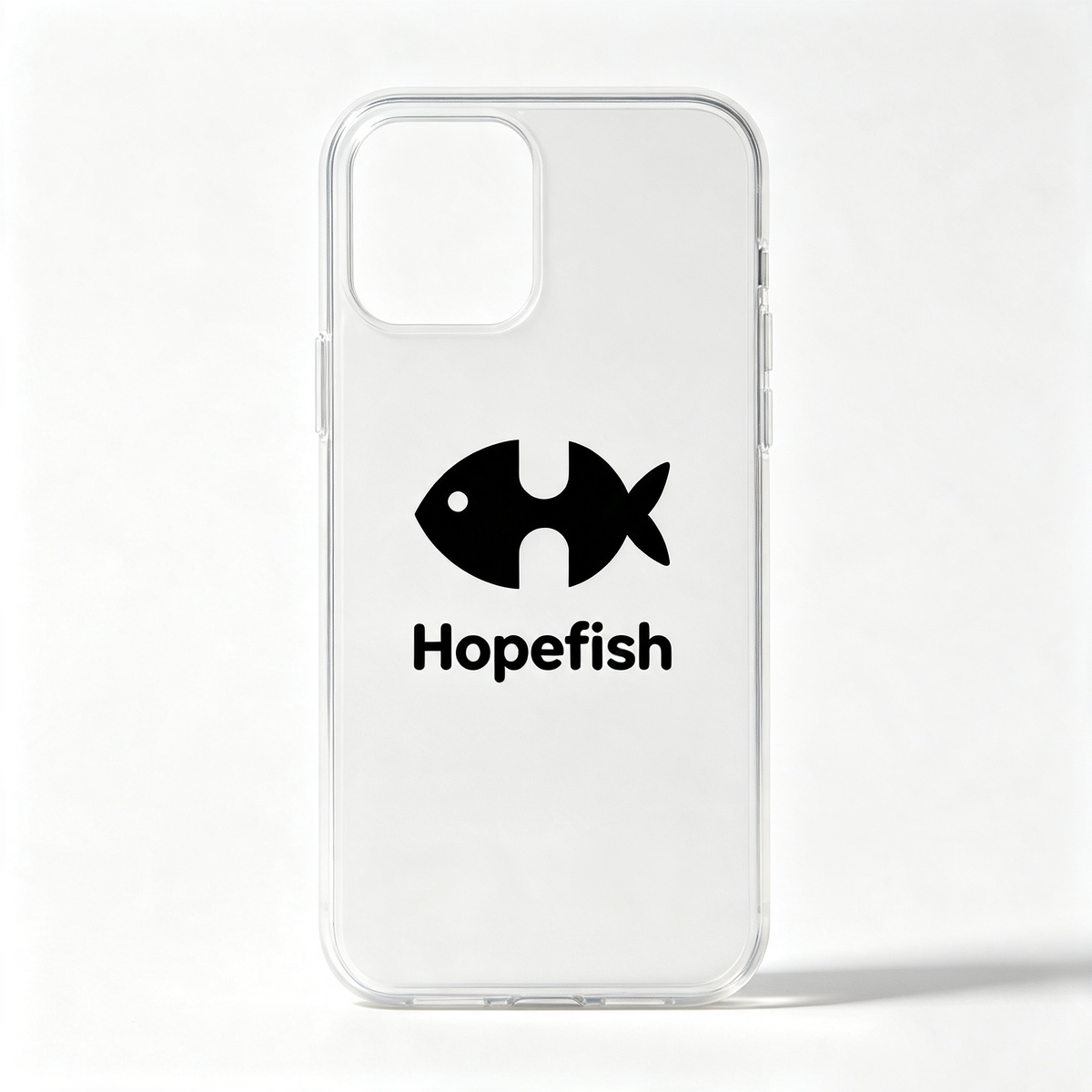 Hopefish Clear Shockproof Mobile Phone Case, Thin Light‑Weight Transparent Protective Case