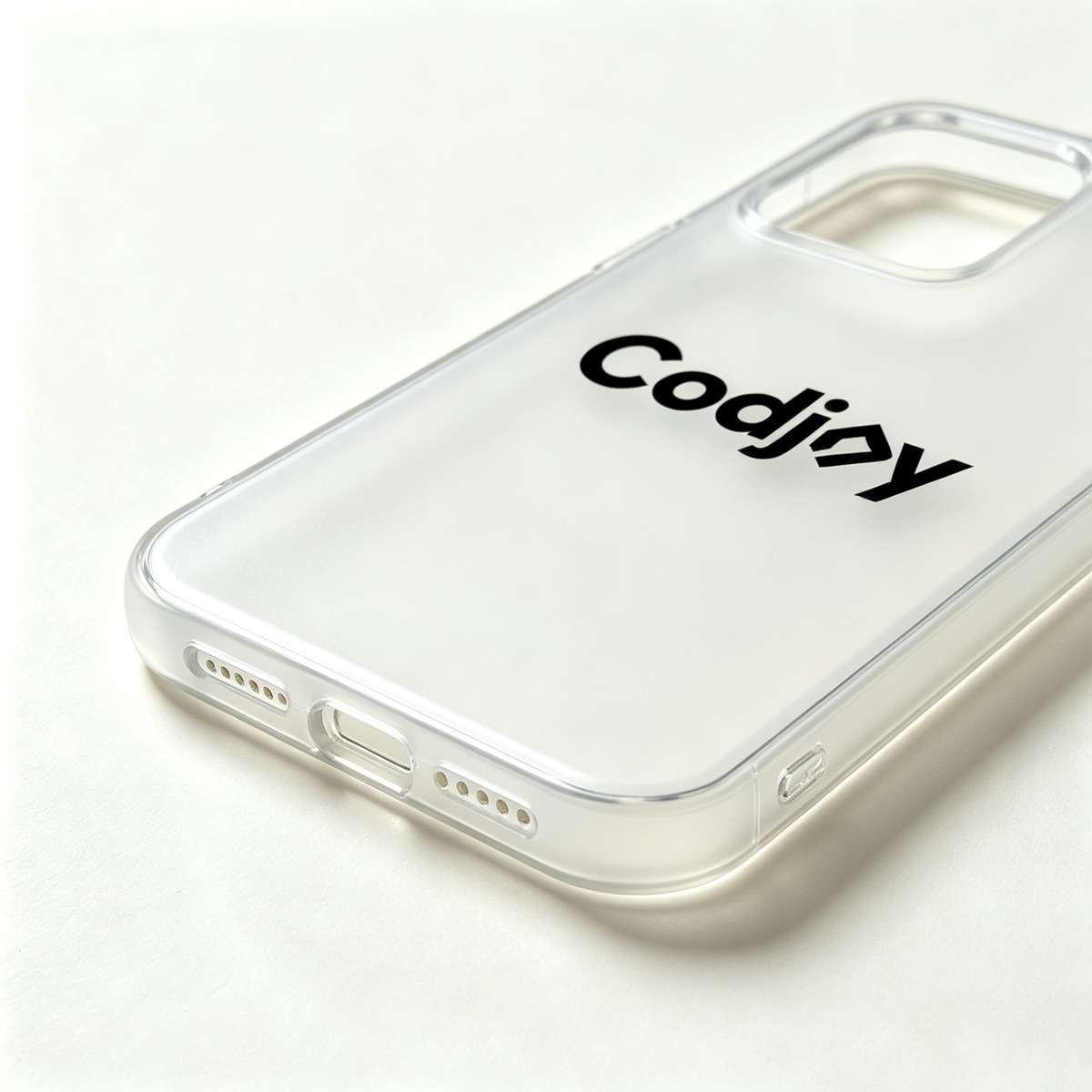 Codjoy Slim Clear Matte Cell Phone Case, Durable Drop‑Protection Phone Shell, Non‑Slip Translucent Protective Cover
