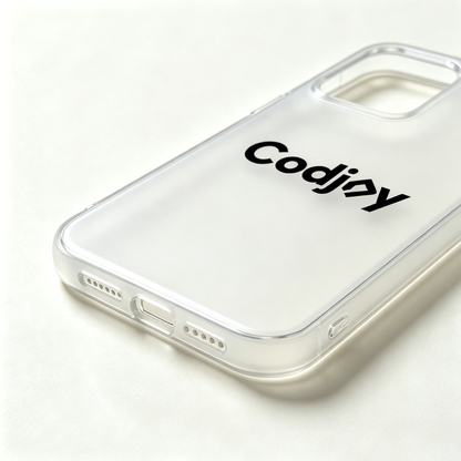 Codjoy Slim Clear Matte Cell Phone Case, Durable Drop‑Protection Phone Shell, Non‑Slip Translucent Protective Cover