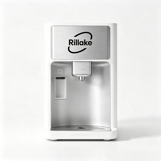 Rillake Countertop Drinking Fountain, Quick‑Dispense Water Dispenser, Splash‑Proof Desktop Water Machine, Easy‑to‑Clean Stainless‑Steel Inner Tank for Home, Office & Dorm Use