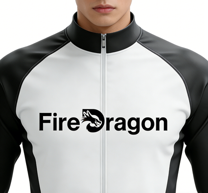 【FireDragon Color-Block Track Jacket】—— Your Go-To for Sporty & Casual Style