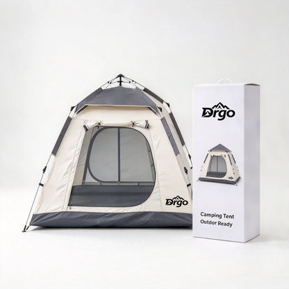 Drgo Instant Pop Up Camping Tent, Waterproof Windproof Outdoor Tent with Mesh Windows for Family Camping Hiking Beach