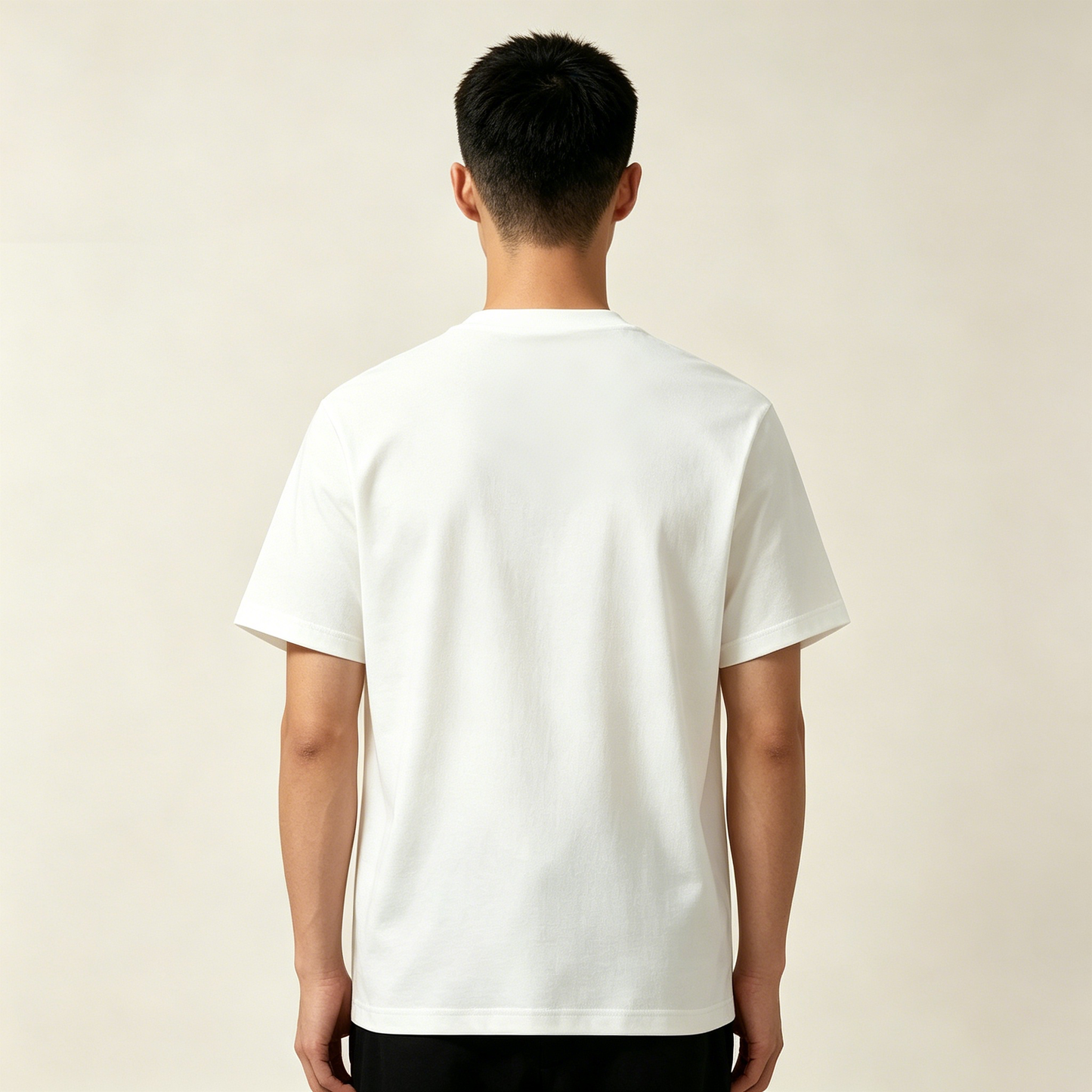 WINTHIS Minimal Star Graphic Short Sleeve Tee, Loose Fit Soft Breathable Casual Daily Streetwear Top
