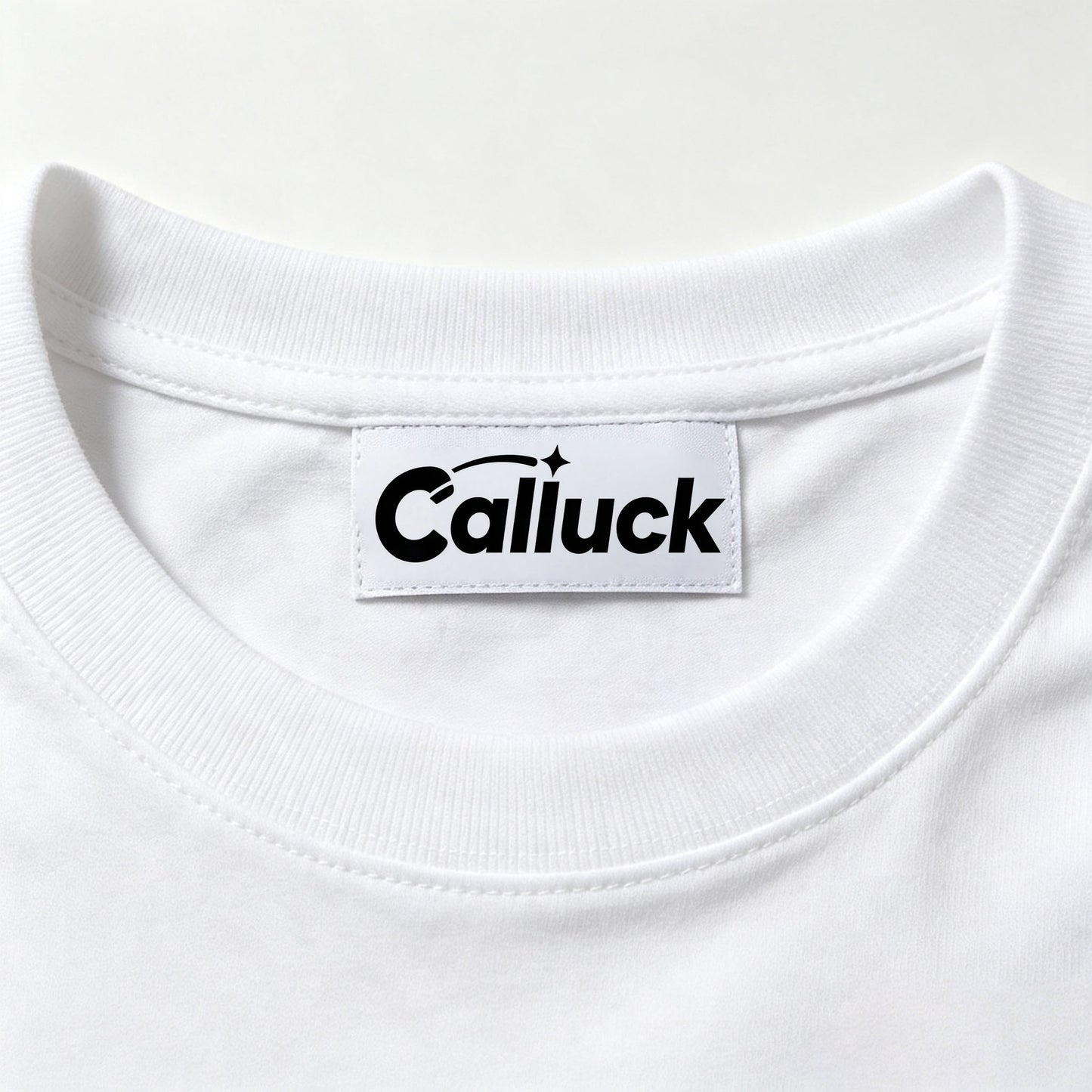 Calluck Basic White Crew‑Neck Short Sleeve T‑Shirt, Casual Soft‑Fit Plain Cotton Tee Classic Solid Color Everyday Summer Tops