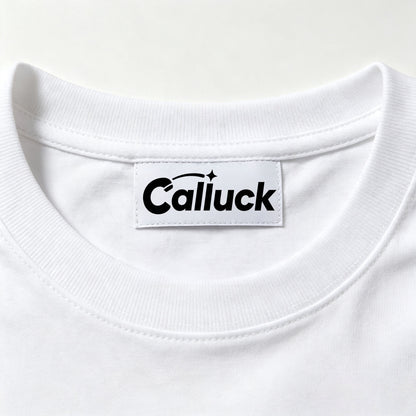 Calluck Basic White Crew‑Neck Short Sleeve T‑Shirt, Casual Soft‑Fit Plain Cotton Tee Classic Solid Color Everyday Summer Tops