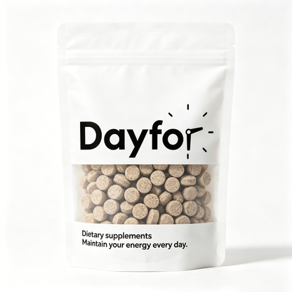Dayfor Daily Energy Boost Dietary Supplements - Sustained All-Day Vitality, Natural Formula for Focus & Stamina, 30-Day Supply