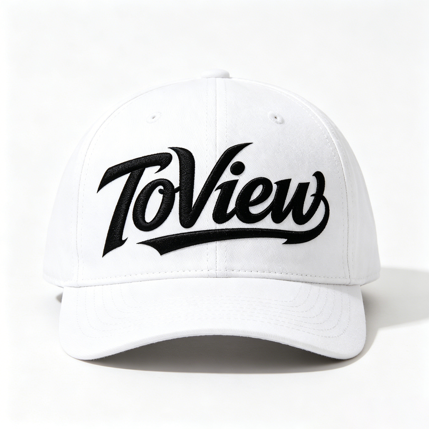 ToView Unisex Cotton Baseball Dad Hat, Curved Brim Adjustable Casual Sports Cap, White Classic Streetwear Sun Hat for Men Women