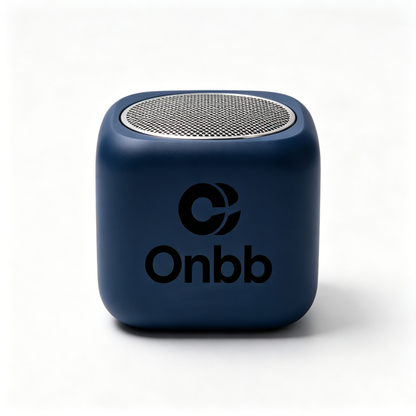 Onbb Portable Bluetooth Speaker, Small Cube Wireless Speaker with Loud Clear Sound, Built-in Mic, USB-C Charging, Compact Mini Speaker for Home, Travel, Outdoor
