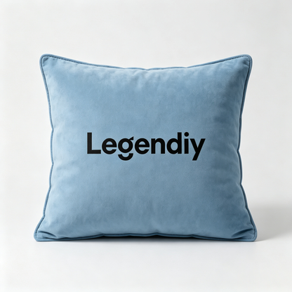 Legendiy Velvet Square Decor Throw Pillow, Luxury Soft Accent Cushion for Sofa, Couch, Bedroom, Living Room & Farmhouse Home Decor