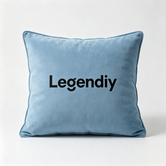Legendiy Velvet Square Decor Throw Pillow, Luxury Soft Accent Cushion for Sofa, Couch, Bedroom, Living Room & Farmhouse Home Decor