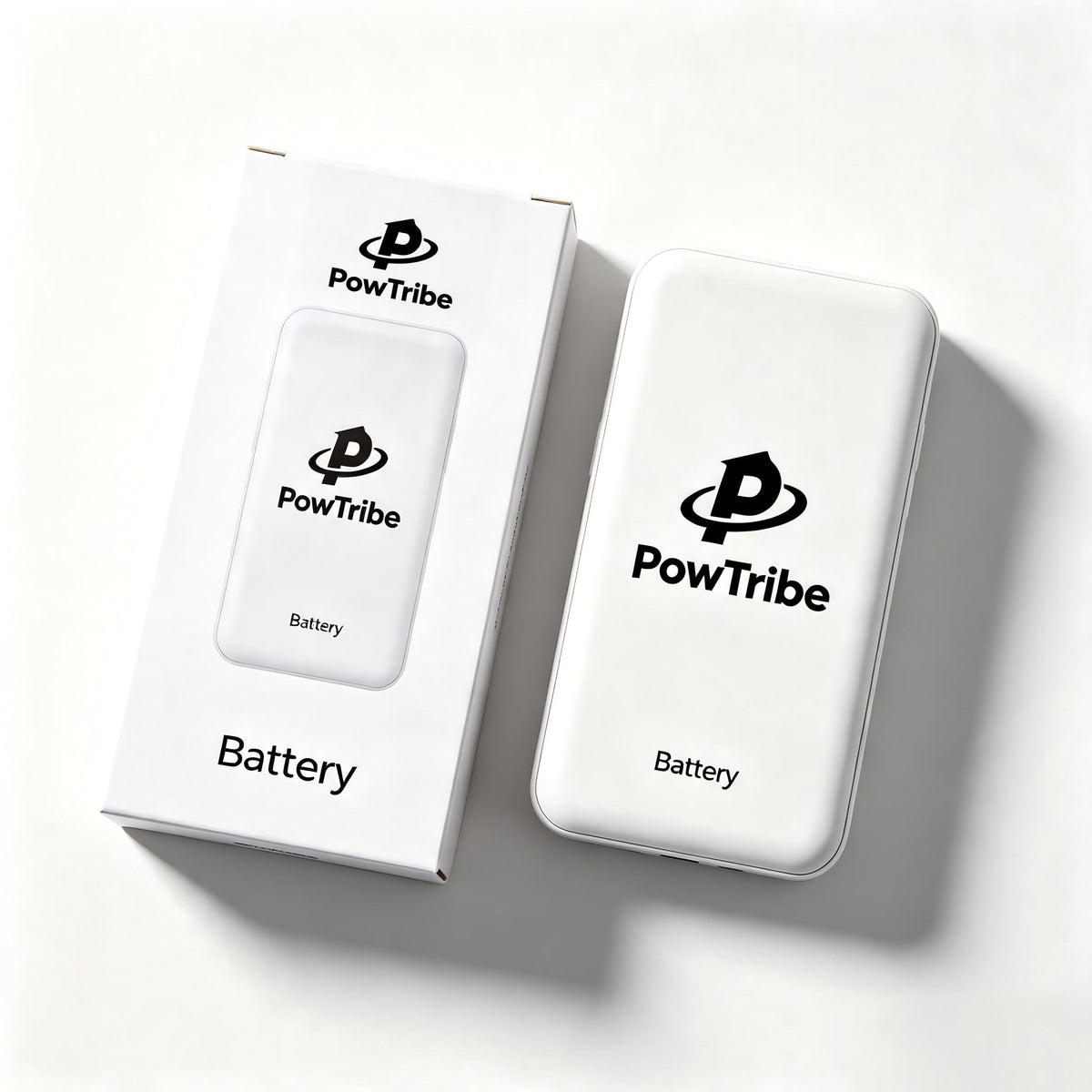 PowTribe Portable Power Charger, High‑Capacity Fast Charging Power Bank, Compact Light‑Weight External Battery Pack for Smartphone, Tablet and Electronic Devices