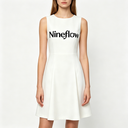 【Nineflow Sleeveless A-line Dress】—— Elegant Daily Outfit Blending Minimalism & Fashion
