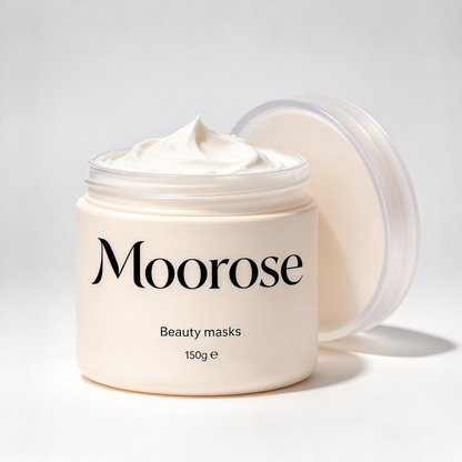 Moorose Beauty Mask, Deep Moisturizing Nourishing Facial Mask, Silky Cream Texture Skincare Mask 150g with Gift Box