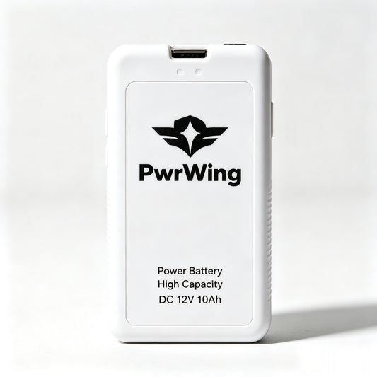 PwrWing 12V 10Ah High Capacity Rechargeable Power Battery, Portable DC Backup Power Supply for Outdoor Home Use