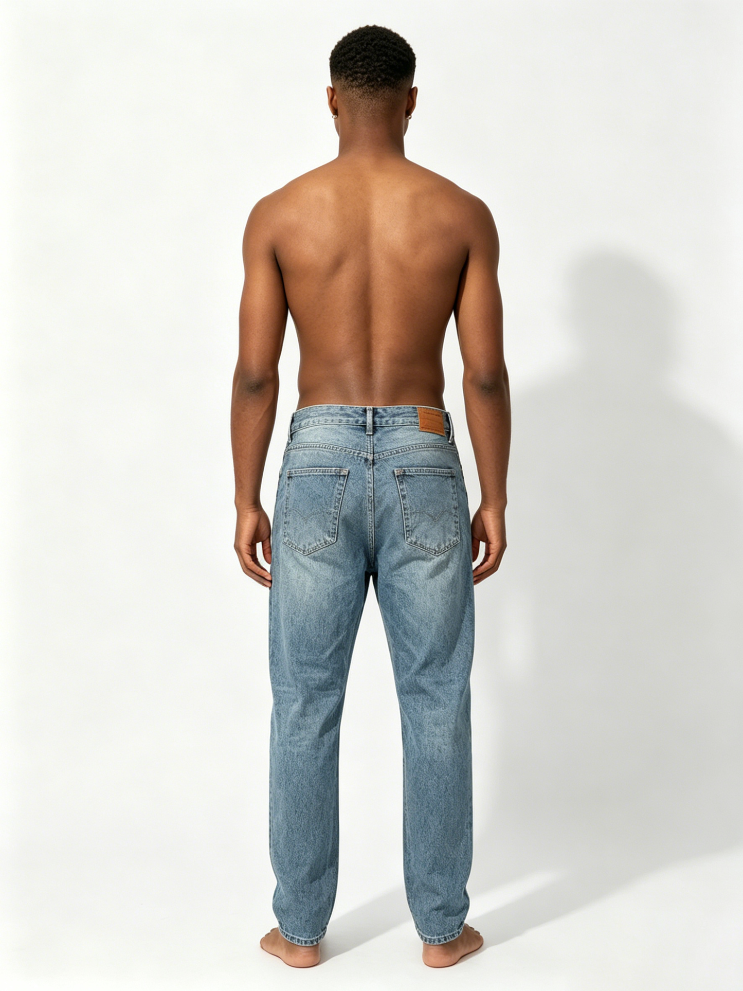【Beastop Light Wash Straight Leg Jeans】—— Timeless Denim Staple with Bold Street Style