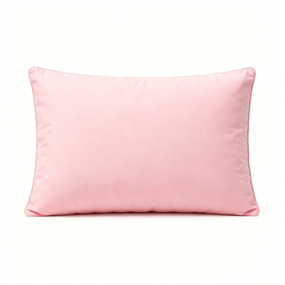 Elklive Soft Pink Rectangular Throw Pillow, Solid Decorative Accent Cushion for Sofa Bed Couch Bedroom Home Decor, Comfortable Plush Indoor Decor Pillow