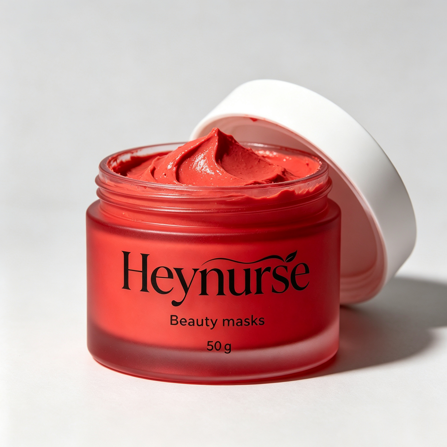 Heynurse Red Clay Beauty Mask, Deep Cleansing Hydrating Facial Treatment Mask, Pore Minimizing Exfoliating Mask for All Skin Types