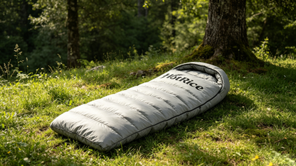 【HotRice Light Grey Mummy Sleeping Bag】—— Your Warm & Reliable Outdoor Companion