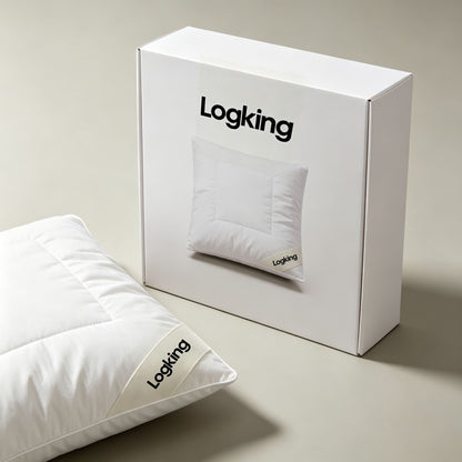 Logking Square Throw Pillow, Soft Fluffy Decorative Cushion Inner for Sofa Couch Bed, Premium Stuffed Pillow Form