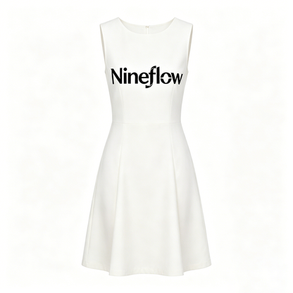 【Nineflow Sleeveless A-line Dress】—— Elegant Daily Outfit Blending Minimalism & Fashion