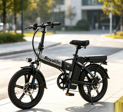 Royalion Folding Electric Bike, Multi-Mode Commuter Electric Bicycle, Eco-Friendly Lightweight E-Bike for Daily Urban Travel & Leisure Riding