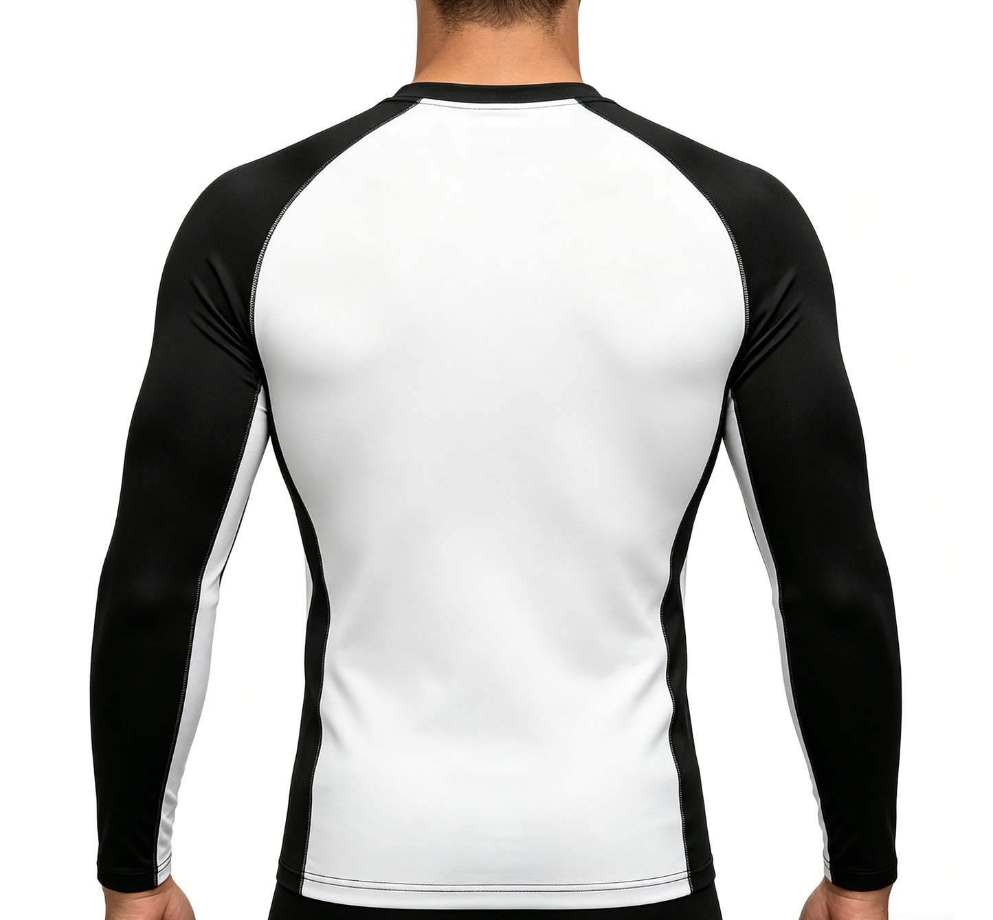 HillShift Men's Long Sleeve Rash Guard Compression Shirt, Quick Dry UPF 50+ Workout Top for Gym, Running, Surfing & Outdoor Sports