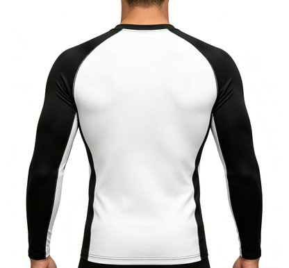 HillShift Men's Long Sleeve Rash Guard Compression Shirt, Quick Dry UPF 50+ Workout Top for Gym, Running, Surfing & Outdoor Sports